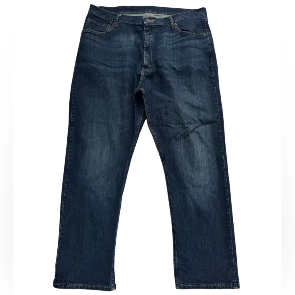 Wrangler Men's and Big Relaxed Fit Jeans - Dark Wash Indigo Size 40 x 30